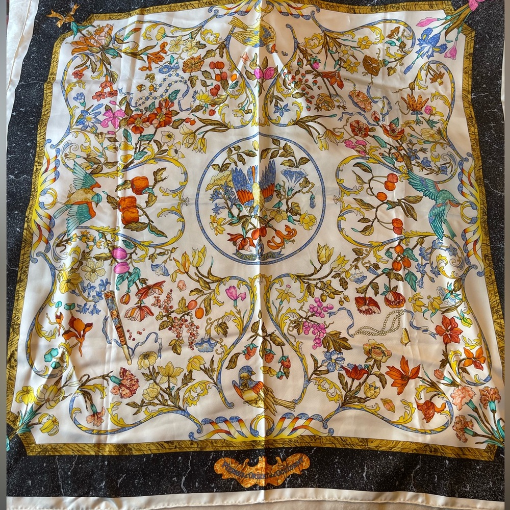 Hermes Peirres D’Orient et D’Occident silk scarf